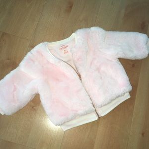 FURRY BABY GIRL’S PINK JACKET